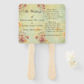 Hochzeitsprogramm Fächer (Vorne und Hinten)