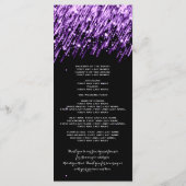 Hochzeitsprogramm Fallende Sterne Lila Programm (Rückseite)