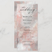 Hochzeitsprogramm für Abstrakte Pinselstriche in D Programm (Vorne/Hinten)