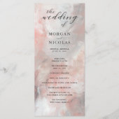 Hochzeitsprogramm für Abstrakte Pinselstriche in D Programm (Vorderseite)