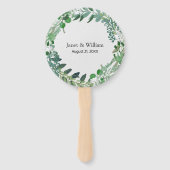 Hochzeitsprogramm für alle Jahreszeiten Fächer (Rückseite)