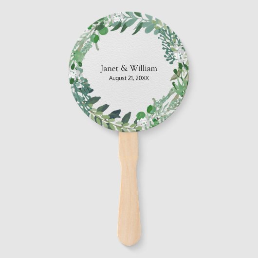 Hochzeitsprogramm für alle Jahreszeiten Fächer (Rückseite)