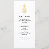 Hochzeitsprogramm für Ananas Programm (Vorderseite)