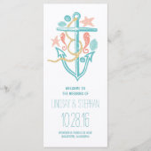 Hochzeitsprogramm für Anker Programm (Vorderseite)