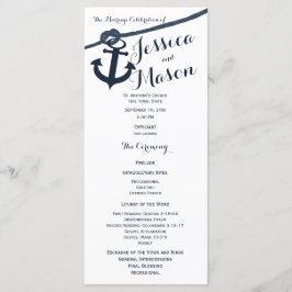 Hochzeitsprogramm für Anker und Papageien Programm