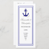 Hochzeitsprogramm für Ankerkirchen Programm (Vorne/Hinten)