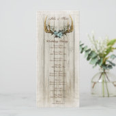 Hochzeitsprogramm für Ankläger und Rose Programm (Stehend Vorderseite)