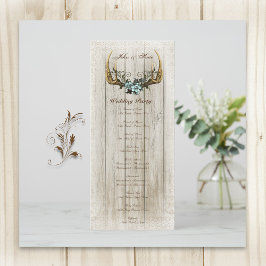 Hochzeitsprogramm für Ankläger und Rose Programm