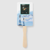 Hochzeitsprogramm für Beach Theme Fächer (Rückseite)