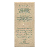 Hochzeitsprogramm für Beach Waves 2 Werbekarte (Hinten)