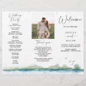 Hochzeitsprogramm für Bergsee (Vorne)