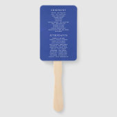 Hochzeitsprogramm für Blätter der Wasserfarbennach Fächer (Rückseite)