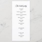 Hochzeitsprogramm für Blaue Schmetterlinge Programm (Rückseite)