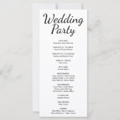 Hochzeitsprogramm für Blauen und Lila Halbmond (Rückseite)