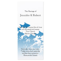 Hochzeitsprogramm für Blauer Fisch und Korallen