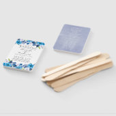Hochzeitsprogramm für Blauflora Fächer (Non-assembled)