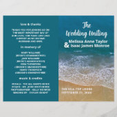 Hochzeitsprogramm für Blue Sea Beach (Vorderseite)
