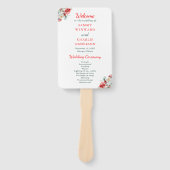 Hochzeitsprogramm für Blumen Fächer (Vorderseite)