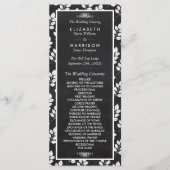 Hochzeitsprogramm für Blumenblätter in Chalkboard Programm (Vorderseite)