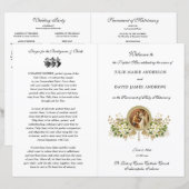 Hochzeitsprogramm für Blumenkastanien (Vorne/Hinten)