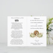 Hochzeitsprogramm für Blumenkastanien (Stehend Vorderseite)