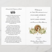 Hochzeitsprogramm für Blumenkastanien (Vorderseite)