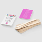 Hochzeitsprogramm für Blumenkohle in heißen Rosa Fächer (Non-assembled)