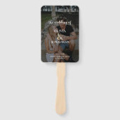 Hochzeitsprogramm für Botanische Fotos Fächer (Vorderseite)