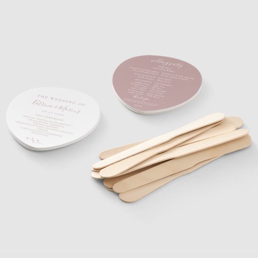 Hochzeitsprogramm für botanische Zweigniederlassun Fächer (Non-assembled)