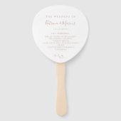 Hochzeitsprogramm für botanische Zweigniederlassun Fächer (Vorderseite)