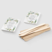 Hochzeitsprogramm für Botanisches Rosa Bläschen Fächer (Non-assembled)