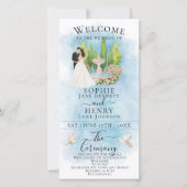 Hochzeitsprogramm für Braut und Bräutigam (Vorderseite)