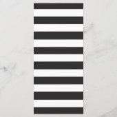 Hochzeitsprogramm für Classy Black Lighthouse Programm (Rückseite)