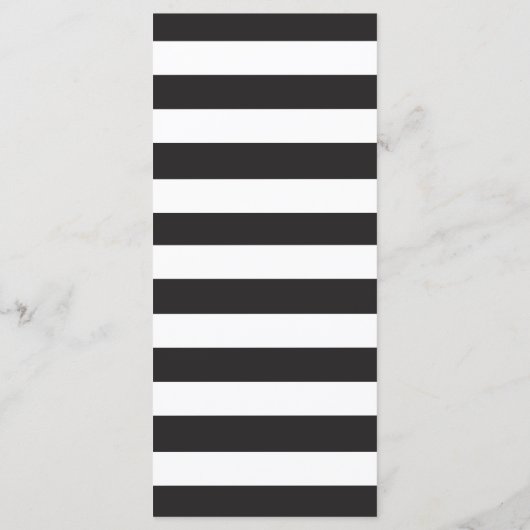 Hochzeitsprogramm für Classy Black Lighthouse Programm (Rückseite)