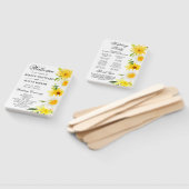 Hochzeitsprogramm für Daisies & Yellow Summer Blum Fächer (Non-assembled)