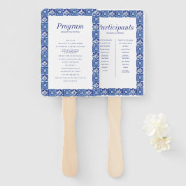 Hochzeitsprogramm für das Blaue Mittelmeer Fächer