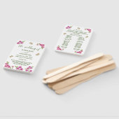 Hochzeitsprogramm für delikate Lila Orchideen Fächer (Non-assembled)