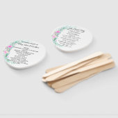 Hochzeitsprogramm für delikate Pastel-Blume Fächer (Non-assembled)