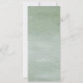 Hochzeitsprogramm für den Blumengarten Wasserfarbe Einladung (Rückseite)