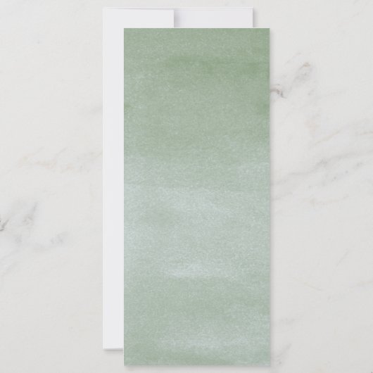 Hochzeitsprogramm für den Blumengarten Wasserfarbe Einladung (Rückseite)