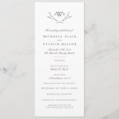 Hochzeitsprogramm für den Eleganwald Programm (Vorderseite)