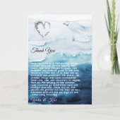 Hochzeitsprogramm für den rustikalen Ozean Programm (Rückseite)