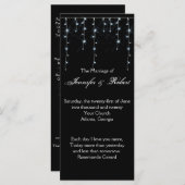 Hochzeitsprogramm für den Weingarten Mitternacht Programm (Vorne/Hinten)