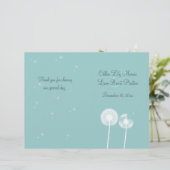Hochzeitsprogramm für die besten Wünsche (Türkis) (Stehend Vorderseite)
