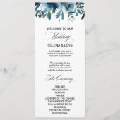 Hochzeitsprogramm für die Blauflora der Marine Programm (Vorderseite)