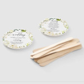 Hochzeitsprogramm für die Blumengrün von Elfenbein Fächer (Non-assembled)