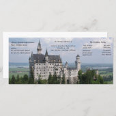 Hochzeitsprogramm für die Burg Programm (Vorne/Hinten)