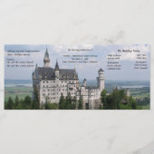 Hochzeitsprogramm für die Burg Programm (Vorderseite)