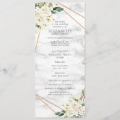 Hochzeitsprogramm für die geometrische Form der we Programm (Vorderseite)