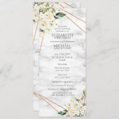 Hochzeitsprogramm für die geometrische Form der we Programm (Vorne/Hinten)